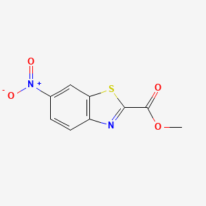 molecular formula C9H6N2O4S B13987376 Methyl 6-nitrobenzo[d]thiazole-2-carboxylate 