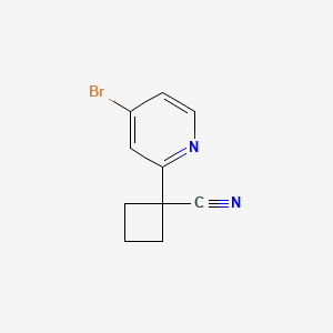 1-(4-Bromopyridin-2-yl)cyclobutanecarbonitrile