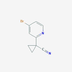 molecular formula C9H7BrN2 B1398741 1-(4-Bromopyridin-2-yl)cyclopropanecarbonitrile CAS No. 1163707-56-9
