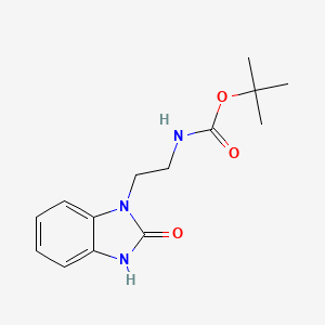 tert-Butyl 2-(2-oxo-2,3-dihydrobenzo[d]imidazol-1-yl)ethylcarbamate