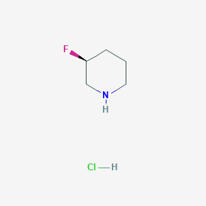 molecular formula C5H11ClFN B1398749 (S)-3-Fluoropiperidine hydrochloride CAS No. 871664-50-5