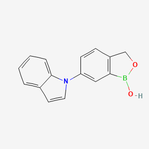 molecular formula C15H12BNO2 B13987511 6-(1h-Indol-1-yl)benzo[c][1,2]oxaborol-1(3h)-ol 