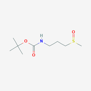 molecular formula C9H19NO3S B13987524 tert-Butyl (3-(methylsulfinyl)propyl)carbamate CAS No. 1395890-57-9