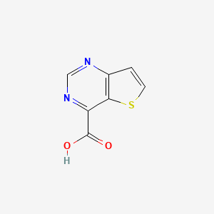 molecular formula C7H4N2O2S B1398758 Thieno[3,2-D]pyrimidine-4-carboxylic acid CAS No. 1029144-49-7