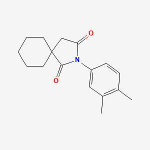 molecular formula C17H21NO2 B13987725 3-(3,4-Dimethylphenyl)-3-azaspiro[4.5]decane-2,4-dione CAS No. 78045-38-2