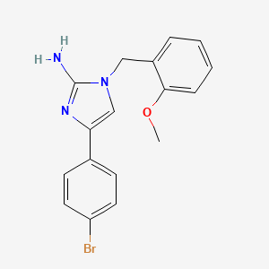 molecular formula C17H16BrN3O B13987841 4-(4-Bromophenyl)-1-[(2-methoxyphenyl)methyl]-1H-imidazol-2-amine CAS No. 927904-95-8