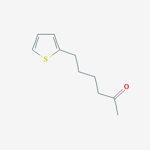 molecular formula C10H14OS B13987862 6-Thiophen-2-ylhexan-2-one 