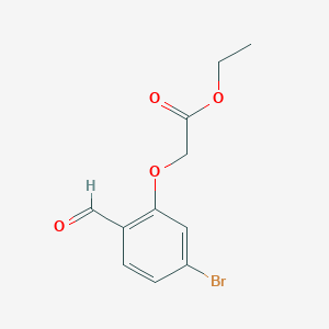 molecular formula C11H11BrO4 B139879 Ethyl 2-(5-bromo-2-formylphenoxy)acetate CAS No. 942414-81-5