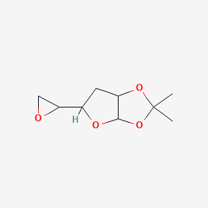 molecular formula C9H14O4 B13987924 (2S)-2-[(3aR,5S,6aR)-2,2-dimethyl-tetrahydro-2H-furo[2,3-d][1,3]dioxol-5-yl]oxirane 
