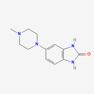 B1398811 5-(4-methylpiperazin-1-yl)-2,3-dihydro-1H-1,3-benzodiazol-2-one CAS No. 1446786-35-1