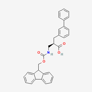 molecular formula C31H27NO4 B13988119 Fmoc-(r)-3-amino-2-([1,1'-biphenyl]-3-ylmethyl)propanoic acid 