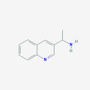 molecular formula C11H12N2 B1398812 1-(Quinolin-3-yl)ethan-1-amine CAS No. 151506-19-3