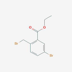 molecular formula C10H10Br2O2 B1398823 Ethyl 5-bromo-2-(bromomethyl)benzoate CAS No. 950741-84-1