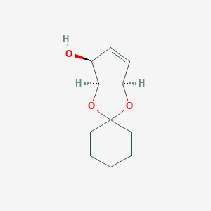 molecular formula C₁₁H₁₆O₃ B139883 (1S,2S,3R)-1,2,3-Trihydroxy-4-cyclopropene 2,3-Cyclohexyl Ketal CAS No. 134677-23-9