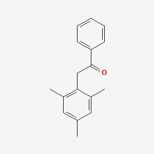molecular formula C17H18O B13988335 1-Phenyl-2-(2,4,6-trimethylphenyl)ethanone CAS No. 5350-76-5