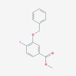 molecular formula C15H13IO3 B1398838 Methyl 3-(benzyloxy)-4-iodobenzoate CAS No. 877064-77-2