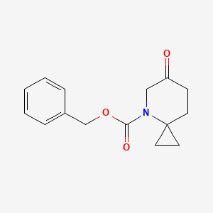 molecular formula C15H17NO3 B13988384 Benzyl 6-oxo-4-azaspiro[2.5]octane-4-carboxylate 