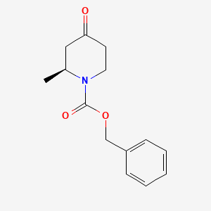 molecular formula C14H17NO3 B1398842 (S)-Benzyl 2-methyl-4-oxopiperidine-1-carboxylate CAS No. 921599-74-8