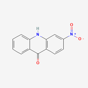 molecular formula C13H8N2O3 B13988420 9(10H)-Acridinone, 3-nitro- CAS No. 1744-92-9