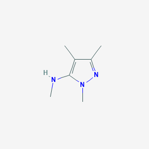 molecular formula C7H13N3 B13988423 N,1,3,4-Tetramethyl-1H-pyrazol-5-amine 