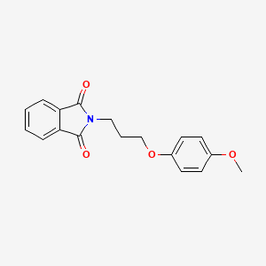 molecular formula C18H17NO4 B13988539 N-[3-(4-methoxy-phenoxy)-propyl]-phthalimide 