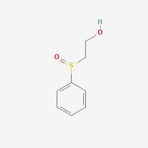 molecular formula C8H10O2S B13988545 Ethanol, 2-(phenylsulfinyl)- CAS No. 22063-21-4