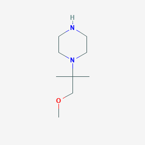molecular formula C9H20N2O B1398856 1-(1-Methoxy-2-methylpropan-2-yl)piperazine CAS No. 885699-91-2