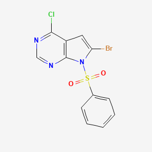 6-Bromo-4-chloro-7-(phenylsulfonyl)-7h-pyrrolo[2,3-d]pyrimidine