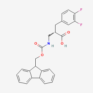 molecular formula C25H21F2NO4 B13988644 Fmoc-(s)-3-amino-2-(3,4-difluorobenzyl)propanoic acid 