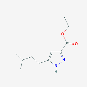 5-(3-methylbutyl)-1H-pyrazole-3-carboxylic Acid Ethyl Ester