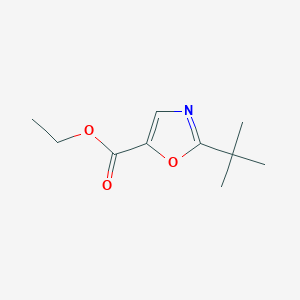 molecular formula C10H15NO3 B13988683 Ethyl 2-tert-butyloxazole-5-carboxylate 