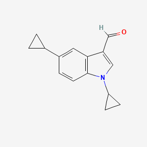 1,5-dicyclopropyl-1H-indole-3-carbaldehyde