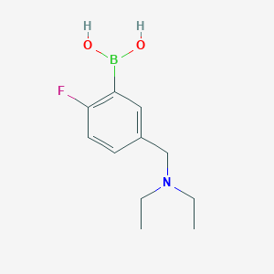 molecular formula C11H17BFNO2 B1398875 (5-((Diethylamino)methyl)-2-fluorophenyl)boronic acid CAS No. 1334226-26-4