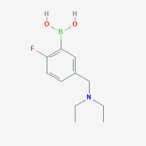 (5-((Diethylamino)methyl)-2-fluorophenyl)boronic acid