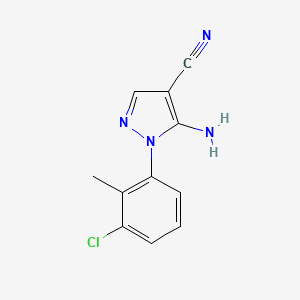 5-amino-1-(3-chloro-2-methylphenyl)-1H-pyrazole-4-carbonitrile