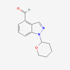 1-(Tetrahydro-2H-pyran-2-YL)-1H-indazole-4-carbaldehyde