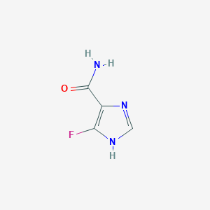 molecular formula C4H4FN3O B13988819 5-fluoro-1H-imidazole-4-carboxamide CAS No. 33300-35-5
