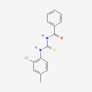 molecular formula C15H13ClN2OS B13988835 N-[(2-chloro-4-methylphenyl)carbamothioyl]benzamide CAS No. 71233-09-5