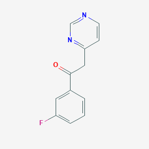 1-(3-Fluorophenyl)-2-pyrimidin-4-ylethanone