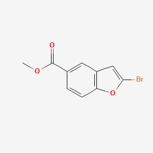 molecular formula C10H7BrO3 B13988874 Methyl 2-bromobenzofuran-5-carboxylate 