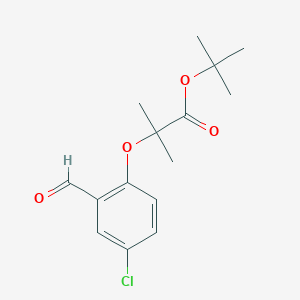 2-(4-Chloro-2-formyl-phenoxy)-2-methyl-propionic acid tert-butyl ester