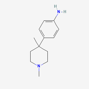 4-(1,4-Dimethylpiperidin-4-yl)aniline