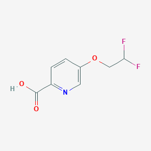 molecular formula C8H7F2NO3 B1398899 5-(2,2-difluoroethoxy)pyridine-2-carboxylic acid CAS No. 1097730-45-4
