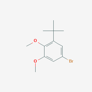 molecular formula C12H17BrO2 B13989008 5-Bromo-1-tert-butyl-2,3-dimethoxybenzene CAS No. 168985-94-2