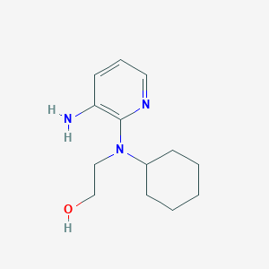 2-[(3-Aminopyridin-2-yl)(cyclohexyl)amino]ethanol