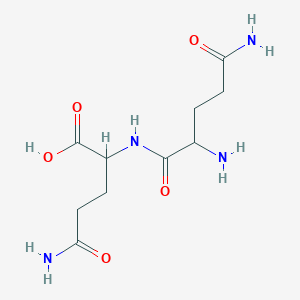 molecular formula C10H18N4O5 B13989126 (S)-5-Amino-2-((S)-2,5-diamino-5-oxopentanamido)-5-oxopentanoic acid 