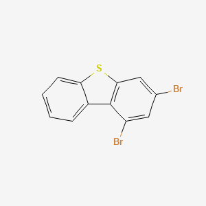 molecular formula C12H6Br2S B13989158 1,3-dibromoDibenzothiophene 