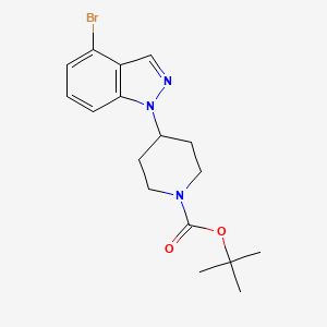 molecular formula C17H22BrN3O2 B13989162 tert-Butyl 4-(4-bromo-1H-indazol-1-yl)piperidine-1-carboxylate 