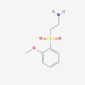 molecular formula C9H13NO3S B1398919 Ethanamine, 2-[(2-methoxyphenyl)sulfonyl]- CAS No. 1250489-67-8
