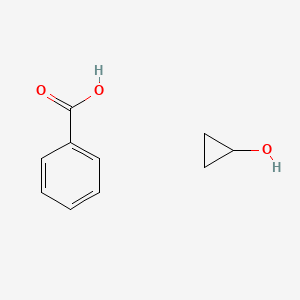 molecular formula C10H12O3 B13989207 Benzoic acid;cyclopropanol CAS No. 5296-57-1